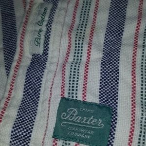 Baxter Brand 100% Cotton Long Sleeve Button Down
